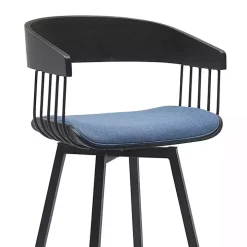 Blue Athena Swivel Counter Stool