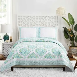 Blue Bohemian Breeze 3-pc. King Quilt Set