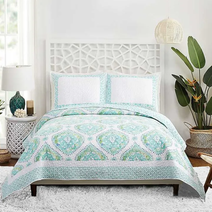 Blue Bohemian Breeze 3-pc. King Quilt Set