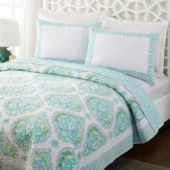 Blue Bohemian Breeze 3-pc. King Quilt Set