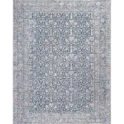 Blue Boho Lorelai Washable Area Rug, 6x9