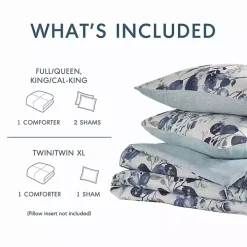 Blue Botanical 3-pc. Full/Queen Comforter Set