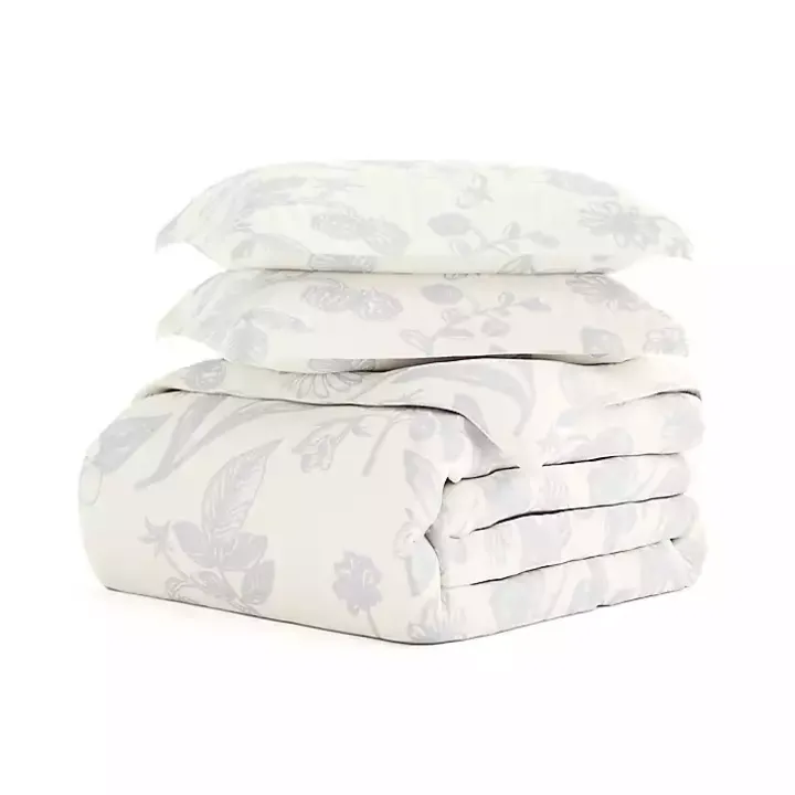 Blue Botanical 3-pc. King Duvet Cover Set