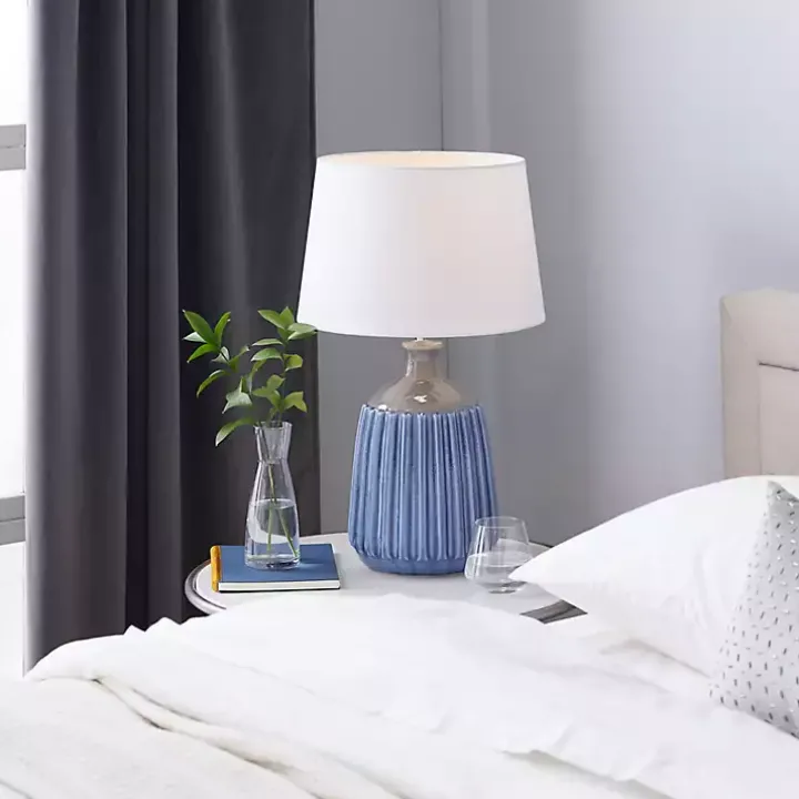 Blue Ceramic Breeze Table Lamp