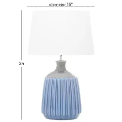 Blue Ceramic Breeze Table Lamp