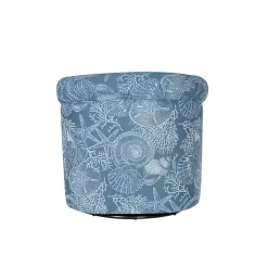 Blue Coastal Bonnie Swivel Accent Chair