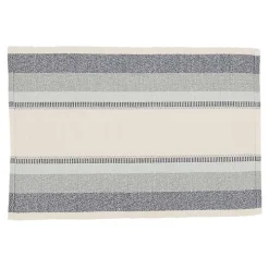 Blue Coastal Ribbed Striped Placemats, Set of 4