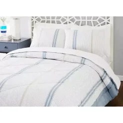 Blue Cream Mason King 3-pc. Comforter Set