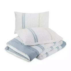 Blue Cream Mason King 3-pc. Comforter Set
