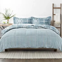 Blue Daisy Medallion King 3-pc. Comforter Set