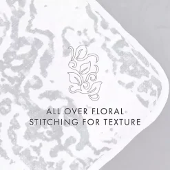 Blue Damask Reversible 3-pc. King Quilt Set