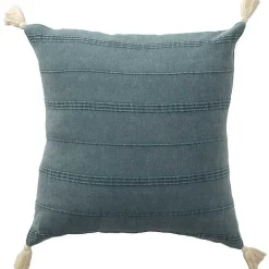 Blue Dobby Loomed Pillow