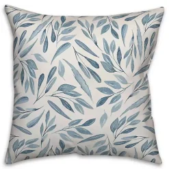 Blue Easter Blessings Floral Pillow