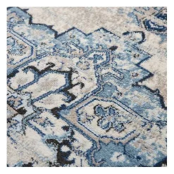 Blue Edward Medallion Area Rug, 8x10