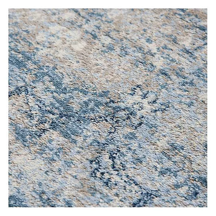 Blue Edward Overdyed Area Rug, 8x10