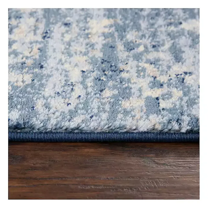 Blue Edward Overdyed Area Rug, 8x10