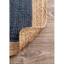 Blue Everson Woven Area Rug, 8x10