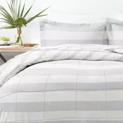Blue Faded Stripe 3-pc. Queen Comforter Set