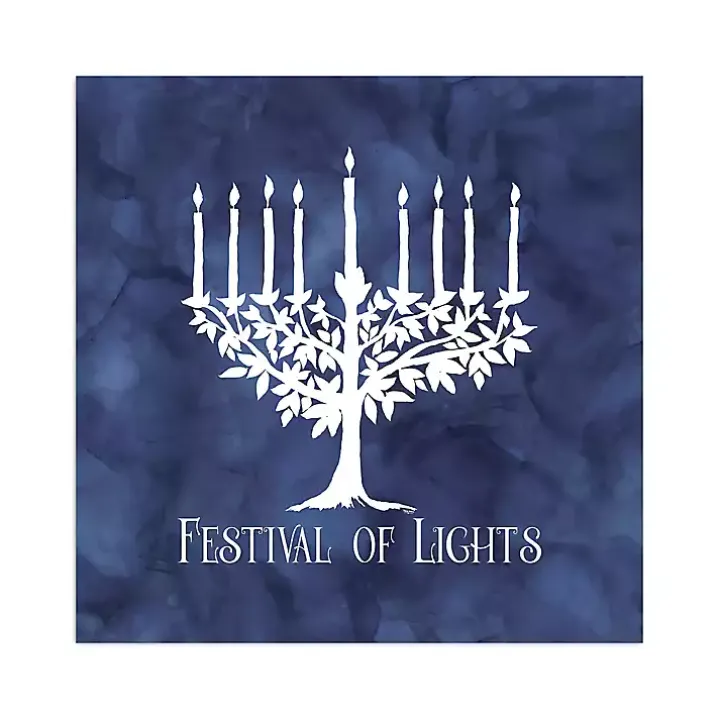 Blue Festival of Lights Canvas Art Print