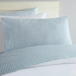 Blue Gingham King 3-pc. Sheet Set