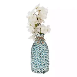 Blue Glass Mosaic Vase
