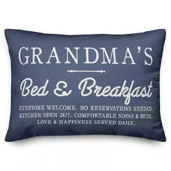 Blue Grandma's Bed and Breakfast Accent Pillow