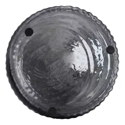 Blue Grooved Glass Vase, 20in