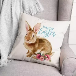 Blue Happy Easter Pillow