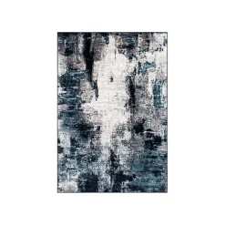 Blue Harper Abstract Area Rug, 5x7