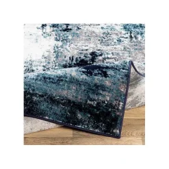 Blue Harper Abstract Area Rug, 5x7