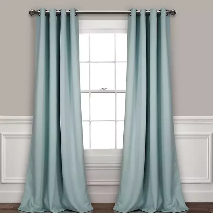 Blue Insulated Blackout Curtain Panel Set, 108 in.