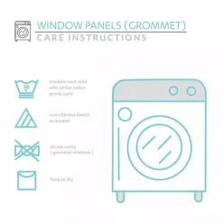 Blue Insulated Blackout Curtain Panel Set, 108 in.