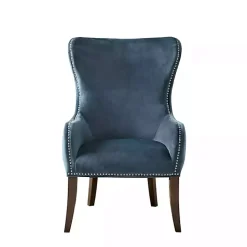 Blue Ivey Button Tufted Accent Chair