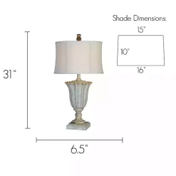 Blue Lilly Table Lamps, Set of 2