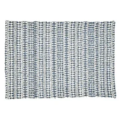 Blue Lines Woven Placemats, Set of 4