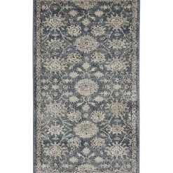 Blue Lush Vines Accent Rug