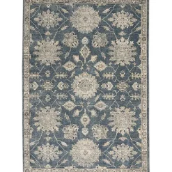Blue Lush Vines Area Rug, 4x6