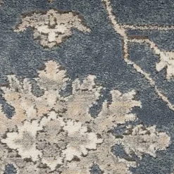 Blue Lush Vines Area Rug, 4x6