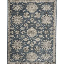 Blue Lush Vines Area Rug, 8x10