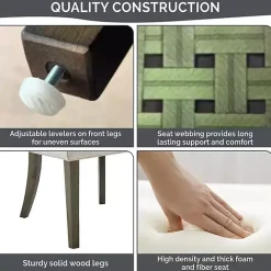 Blue Madison Park Ultra Dining Chairs, Set of 2