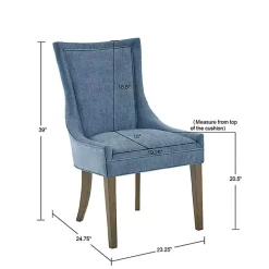 Blue Madison Park Ultra Dining Chairs, Set of 2