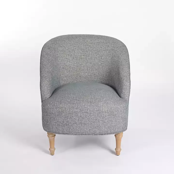 Blue Maria Curved Accent Chair