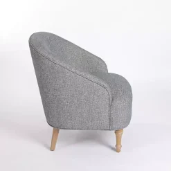 Blue Maria Curved Accent Chair