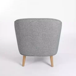 Blue Maria Curved Accent Chair