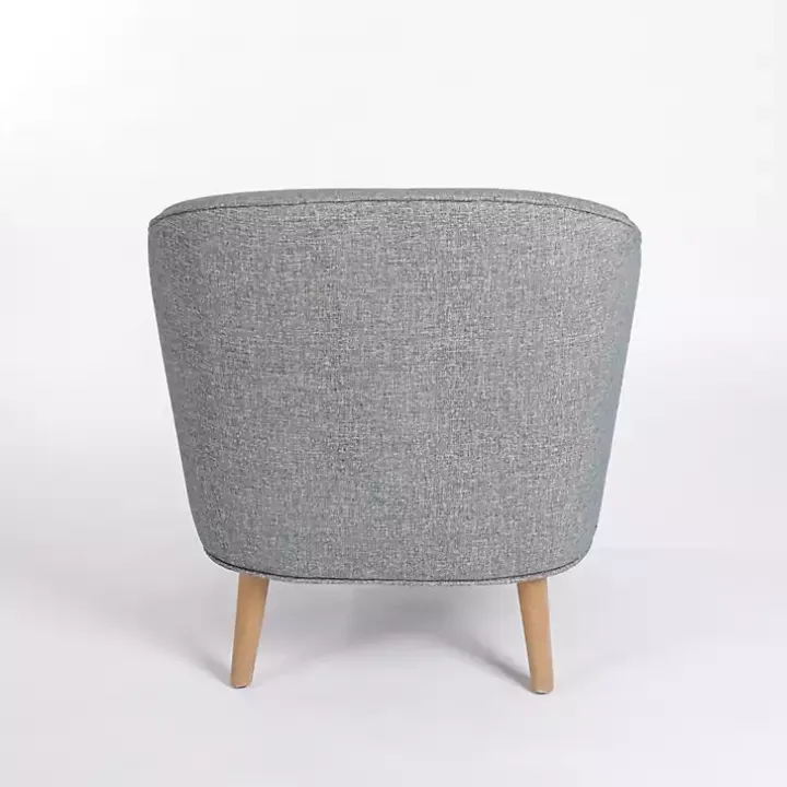 Blue Maria Curved Accent Chair