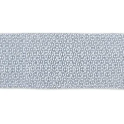 Blue Mini Diamond Fringe End Table Runner, 108 in.