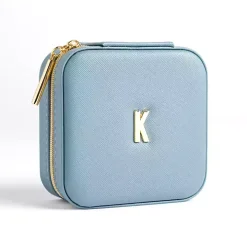 Blue Monogram K Travel Jewelry Box
