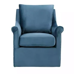 Blue Mora Swivel Accent Chair