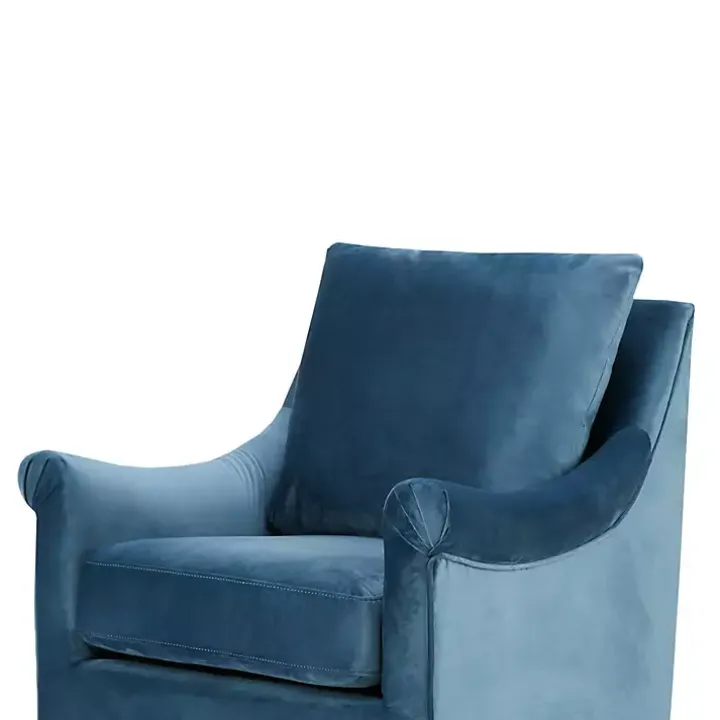 Blue Mora Swivel Accent Chair