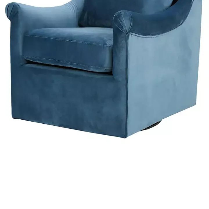 Blue Mora Swivel Accent Chair